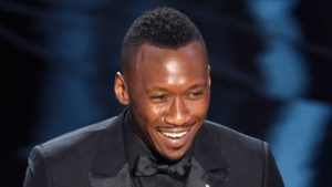 Mahershala Ali accepts the award for best actor in a supporting role for "Moonlight" at the Oscars on Sunday, Feb. 26, 2017, at the Dolby Theatre in Los Angeles. (Photo by Chris Pizzello/Invision/AP)