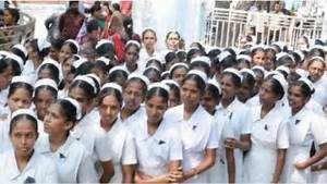 keralanews nurses strike has been settled with basic salary of rs 20000