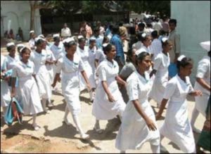 keralanews nurses strike is on the fifth day