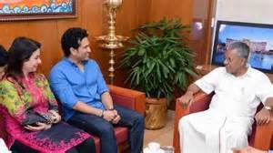 keralanews sachin tendulkkar meets chief minister pinarayi vijayan