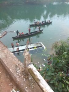 keralanews bus fell into the river in kannur peringathoor and three died