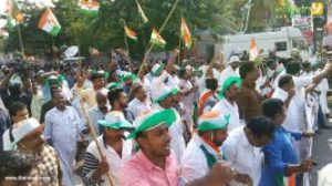 keralanews conflict in youth congress march infront of secrettariate