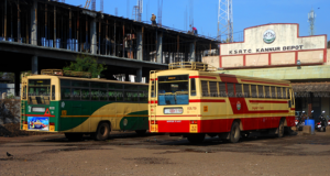 keralanews jentam work shop construction restarted in -k s r t c kannur depot