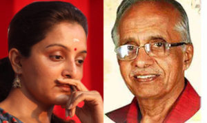 keralanews manju warriers father passed away dileep and meenakshi reached manjus home