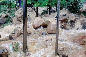 keralanews land slide and flood in kannur rivers overflowed the destruction of crops worth more than one crore