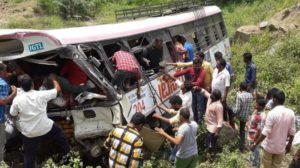 keralanews 45 died and many injured when a bus carrying pilgrims fell into a gorge in thelangana