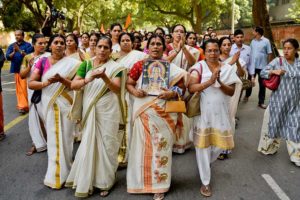 keralanews sabarimala woman entry one day hunger strike in the leadership of pandalam royal family infront of secretariat