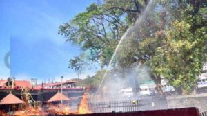keralanews banyan tree in sabarimala catches fire