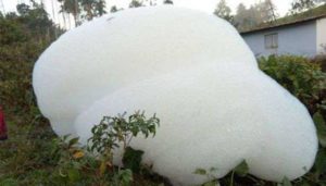keralanews huge foam came from earth in meppadi village in wayanad district