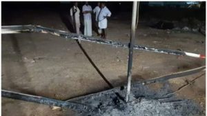 keralanews ldf election committee office burnt in thiruvananthapuram