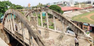 keralanews the old railway bridge at nagambadam will be demolished and restrictions on train traffic