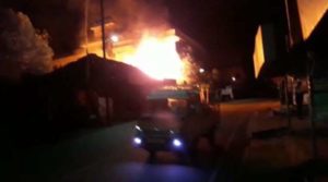 keralanews huge fire broke out in kottiyoor shops burned