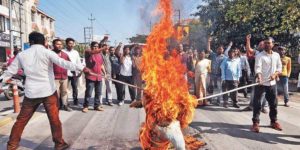 keralanews protest continues in northeast states in citizenship amendment bill two railway stations set on fire announces indefinite curfew assam