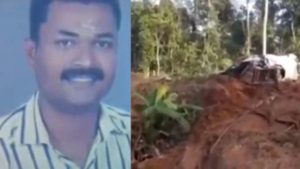 keralanews youth killed using j c b for questioning illegal sand mining in thiruvananthapuram