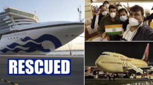 keralanews corona virus 119 Indians aboard a Diamond Princess ship off the coast of Japan's Yokohama have been brought to New Delhi