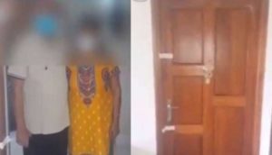 keralanews doubt of corona virus doctor and wife locked inside the flat and residence association officials arrested