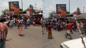 keralanews other state workers protest in kottayam parippad violating lock down demanding food and facility to reach home