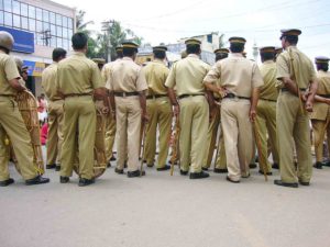 keralanews covid 19 confirmed to a policeman who was on strike duty in kannur several policemen are under surveillance