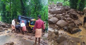 keralanews heavy rain in kasarkode district landslide in kottakkunnu