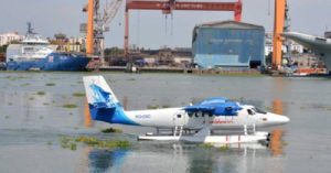 keralanews indias first sea plane landed in kochi lake