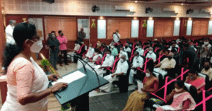 keralanews the swearing in ceremony of those elected to the local bodies is in progress