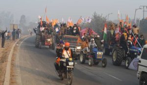 keralanews farmers strike tractor rally crossed the police barricade and entered delhi from singhu