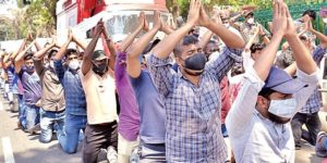 keralanews candidates intensify their strike protest march of employees carrying coffins to the secretariat