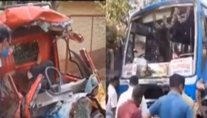 keralanews three killed when private bus hits goods auto in malappuram mankada