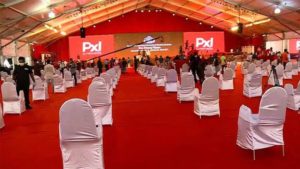 keralanews pavilion prepared for swearing in ceremony at central stadium will not be demolished decision to turn it into a vaccination center