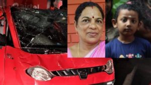 keralanews grandmother and grandson killed when auto taxi collided with car in thiruvalla