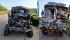 keralanews two kottayam natives died when jeep collided with lorry in ramanattukara