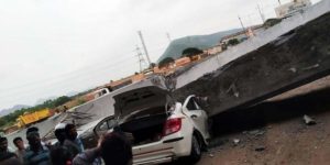 keralanews flyover under construction collpases in visakhapattanam two died