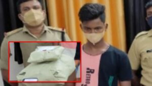 keralanes bengal native caught in panoor with 2kg ganja