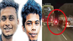 keralanews youths killed when bike trapped between ksrtc bus and lorry in palakkad vellappara ksrtc driver arrested