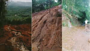 keralanews landslides in pantallur malappuram one acre of rubber plantation washed away