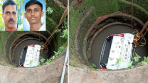 keralanews while leaving home to learn driving car fell into well father and son died